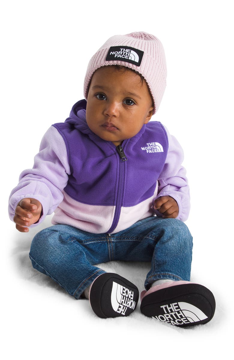 The North Face Kids' Glacier Zip Hoodie, Alternate, color, Peak Purple/ Lite Lilac/ Pale