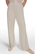 Donna Karan New York Linen Blend Ankle Wide Leg Pants
