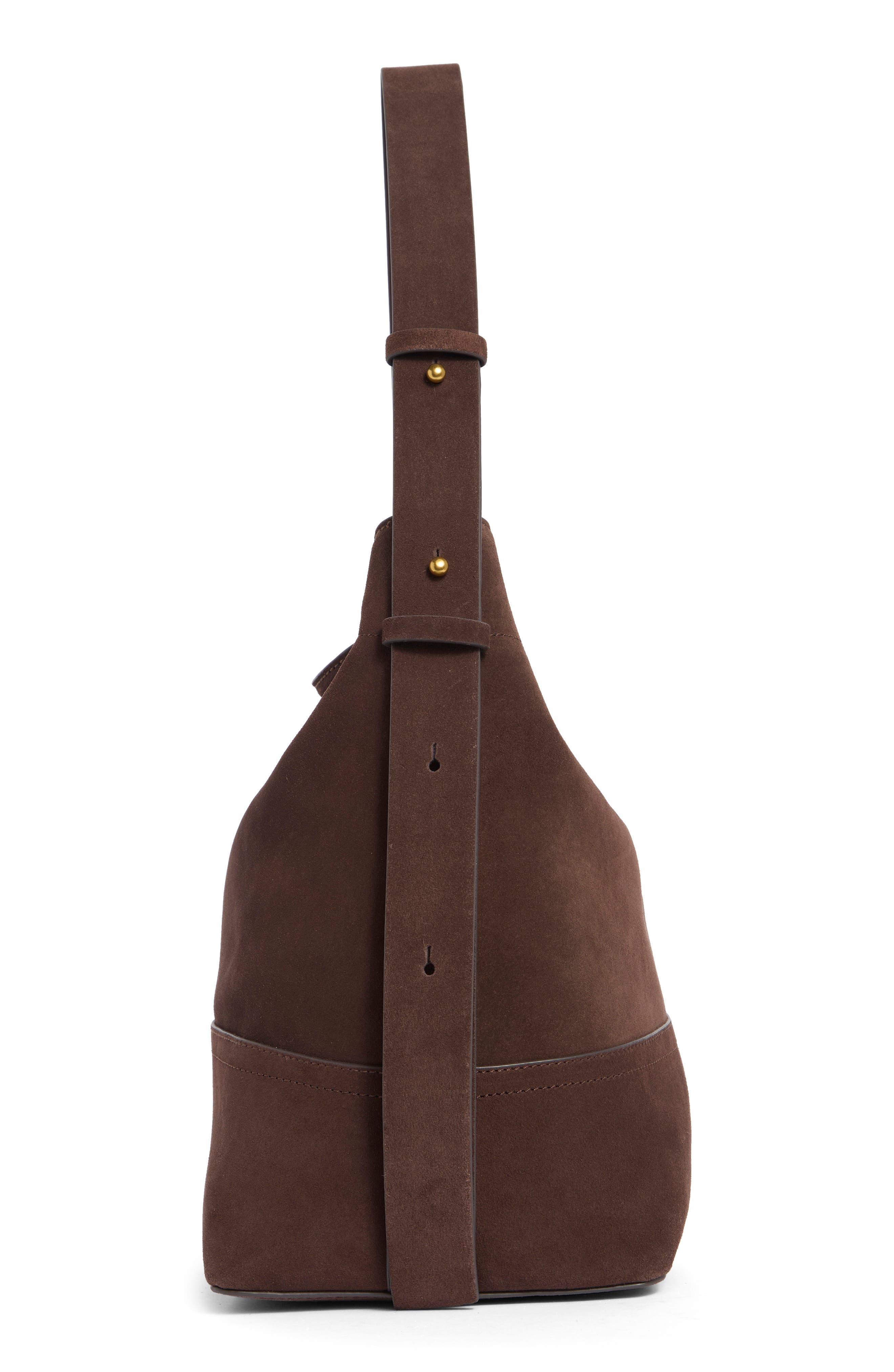 rag & bone Clinton Bucket Bag, Alternate, color, Chocolate