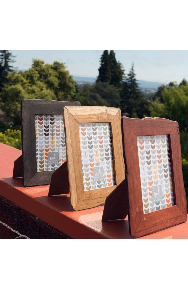 Be Home Reclaimed Wood Black Frame, Alternate, color, Black - 5X7