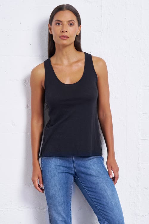 Franne Golde Slub Jersey Scoop Neck Tank