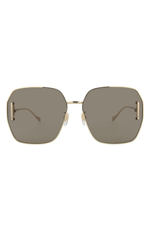 64mm Novelty Square Sunglasses