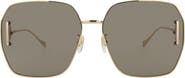 Gucci 64mm Novelty Square Sunglasses