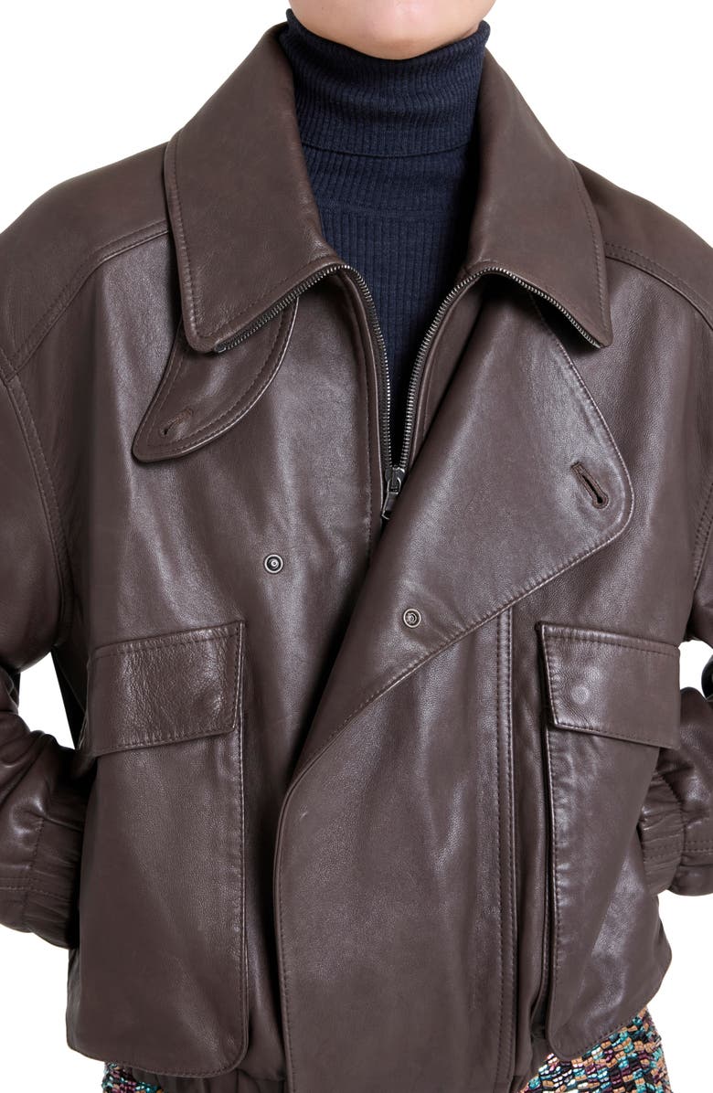 TWP Hunter Leather Jacket, Alternate, color, Delicioso