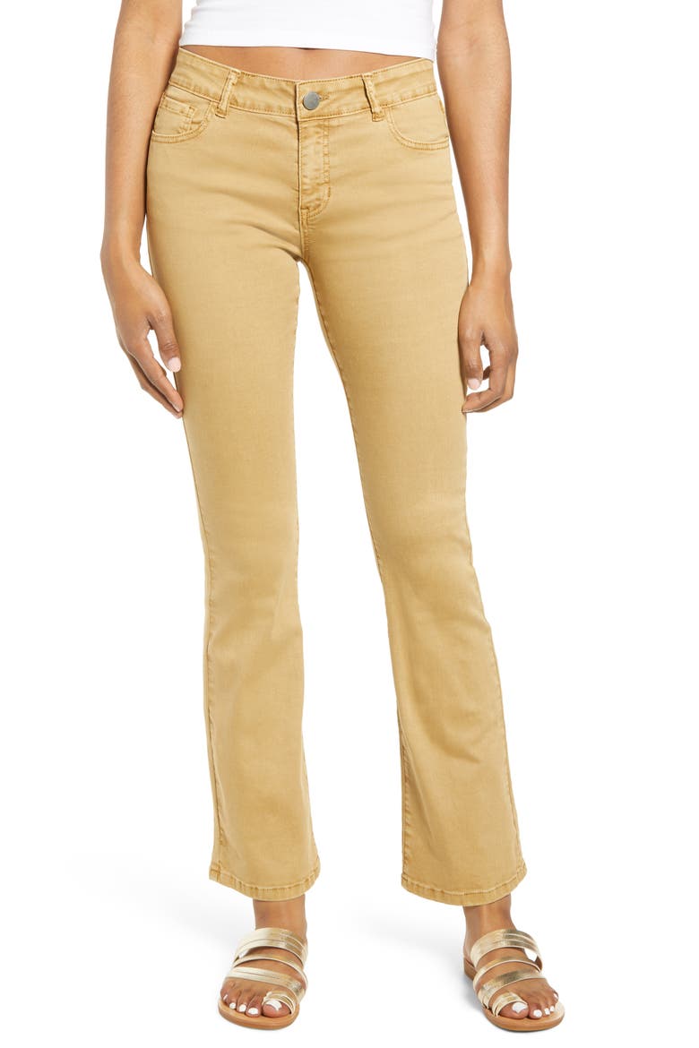 Flare Jeans, Main, color, MUSTARD