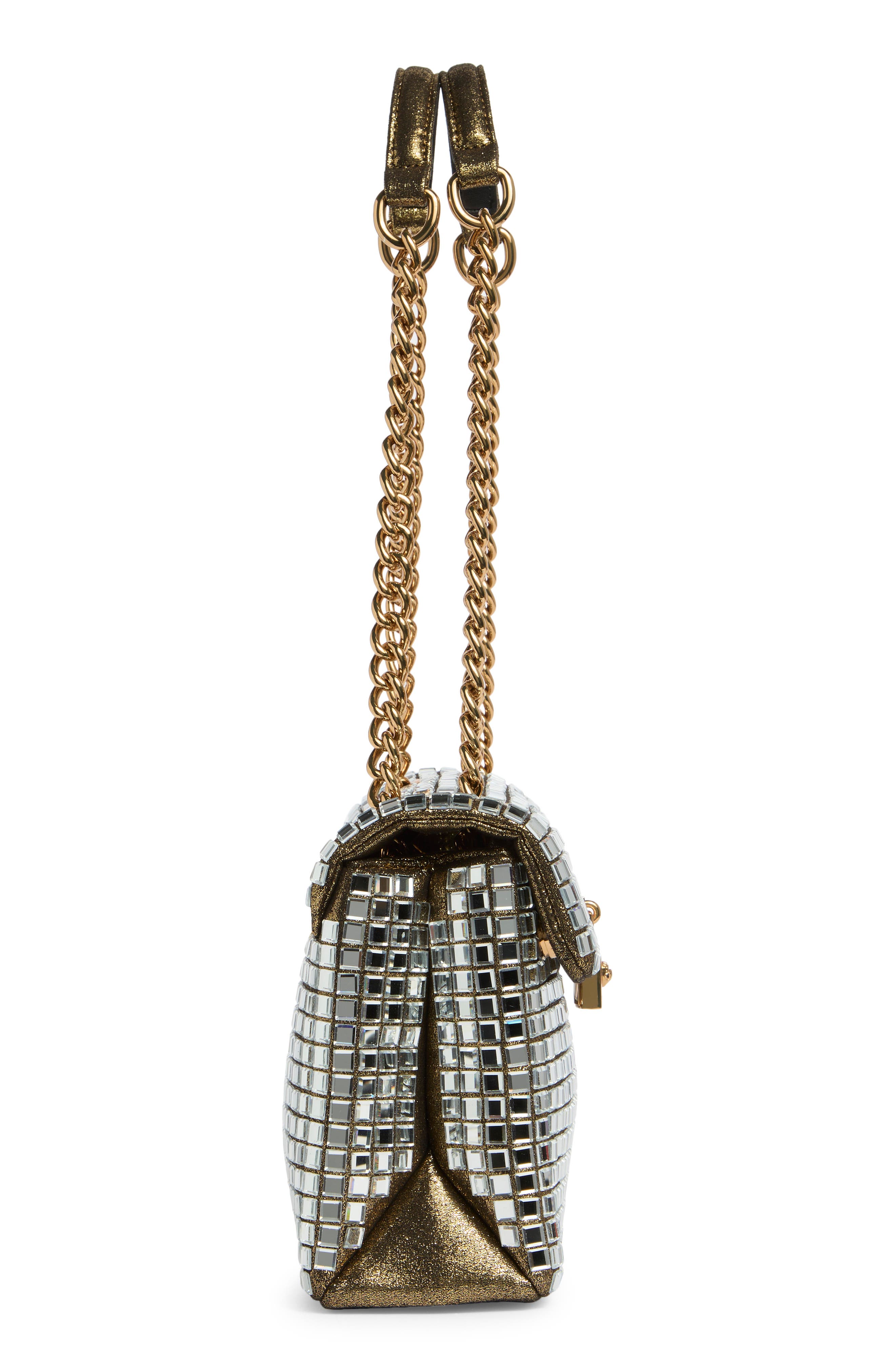 Kurt Geiger London Brixton Shoulder Bag, Alternate, color, Gold Combo