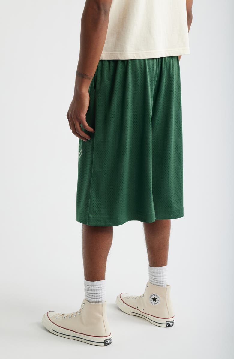 Elwood Canopy Mesh Basketball Shorts, Alternate, color, Pine