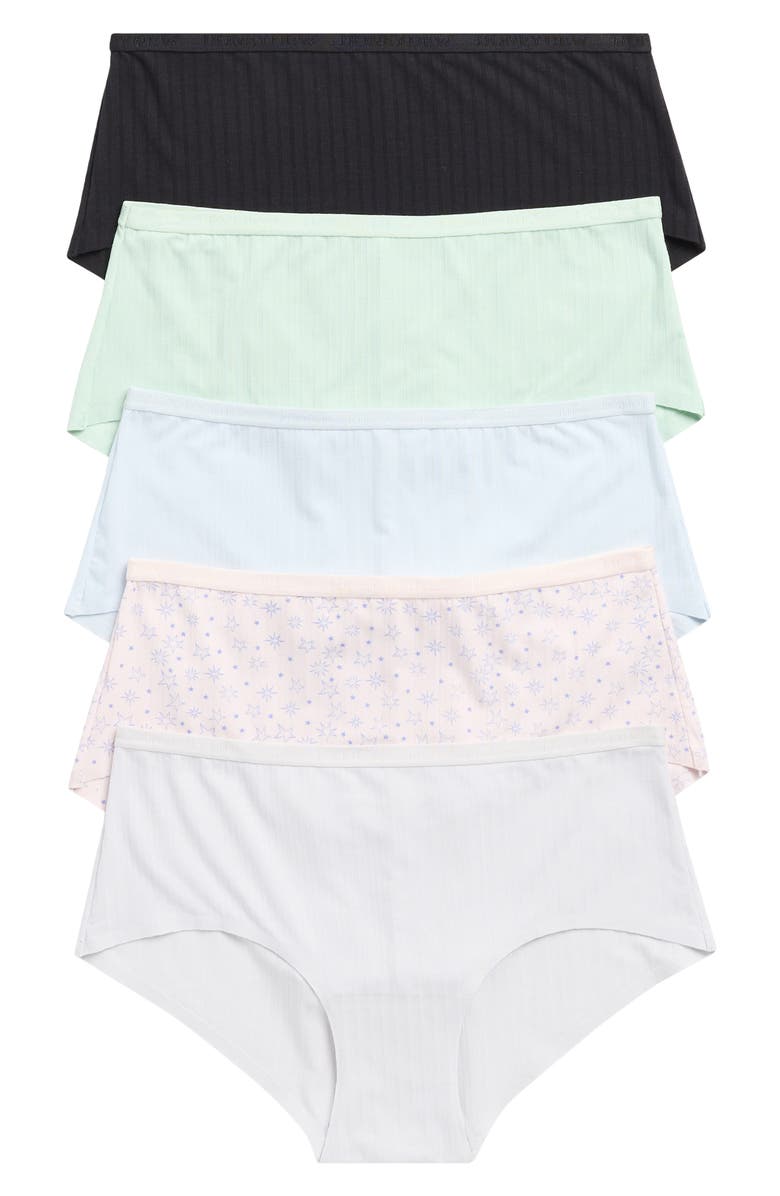 Honeydew Emilia 5-Pack Boyshorts, Main, color, Basics
