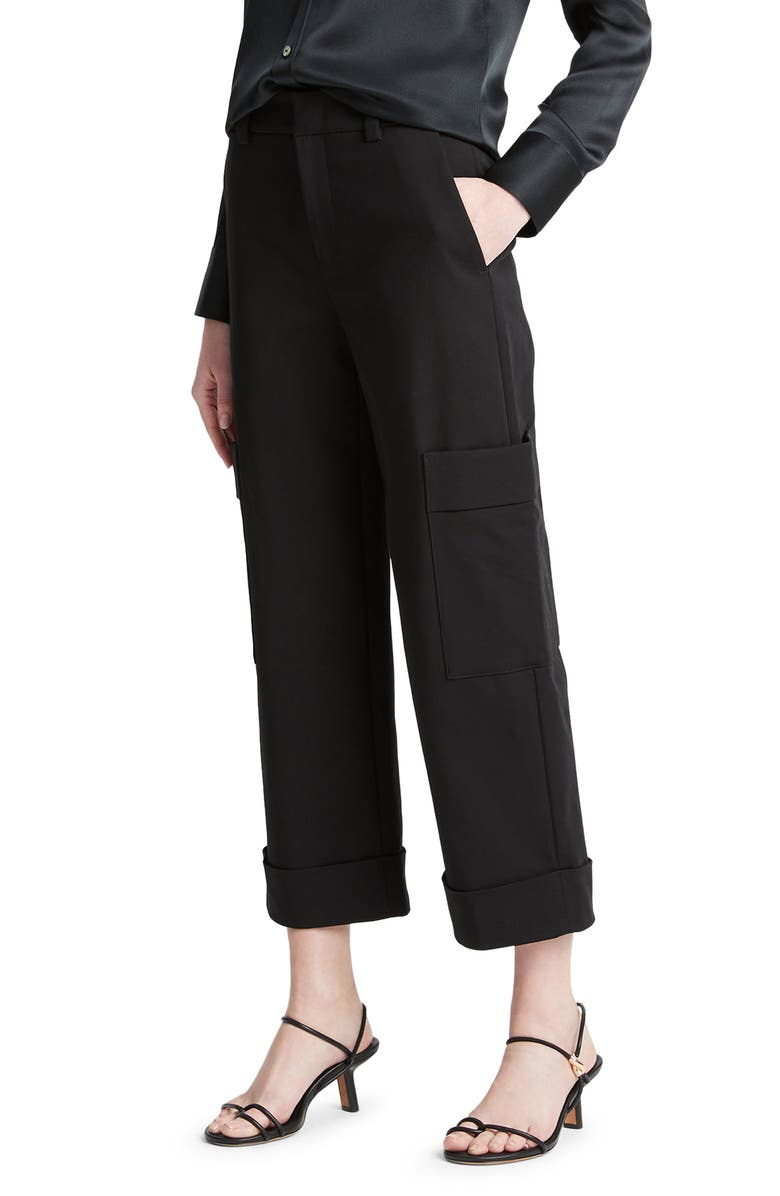 Vince Stretch Cotton Crop Utility Pants, Alternate, color,