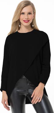Accouchée Let Loose Crossover Long Sleeve Maternity/Nursing Knit Top