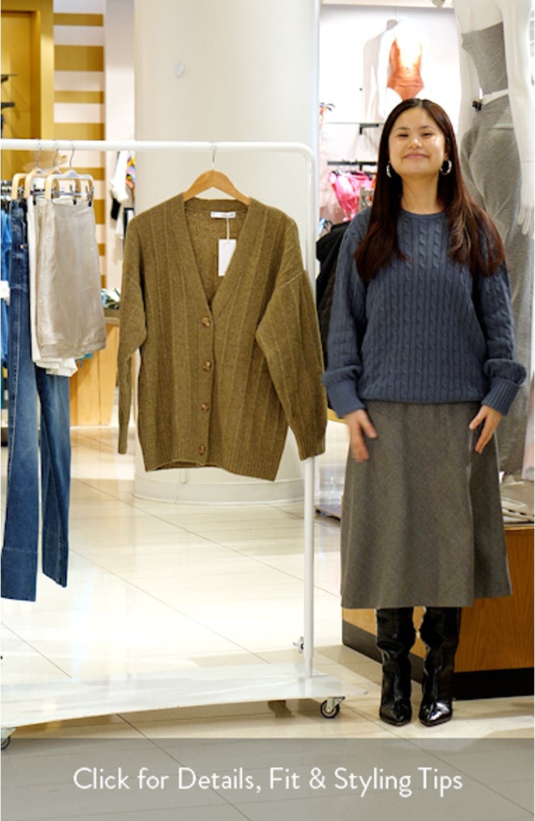 Longline Rib Cardigan, sales video thumbnail