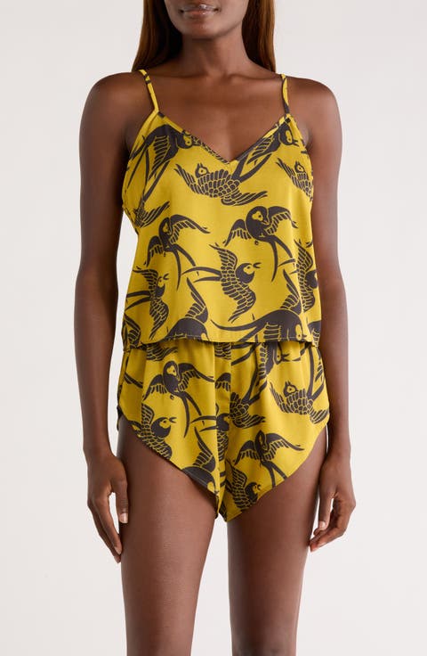 Sateen Fringe Pajamas