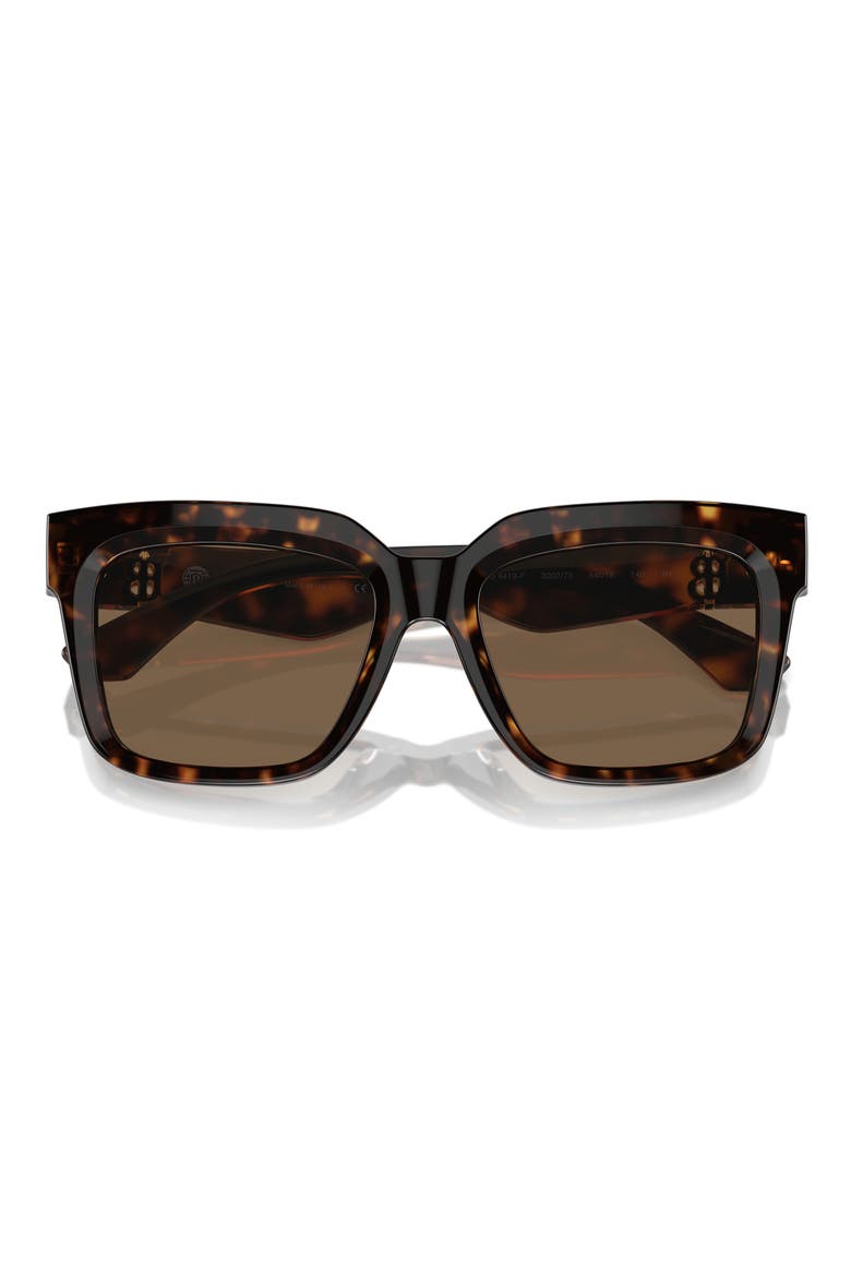 54mm Square Sunglasses, Main, color, DARK HAVANA