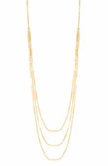 Frankie & Zoe Dot & Dash Chain Layered Necklace