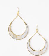 Matr Boomie Rajani Crescent Mother of Pearl Hoop Earrings