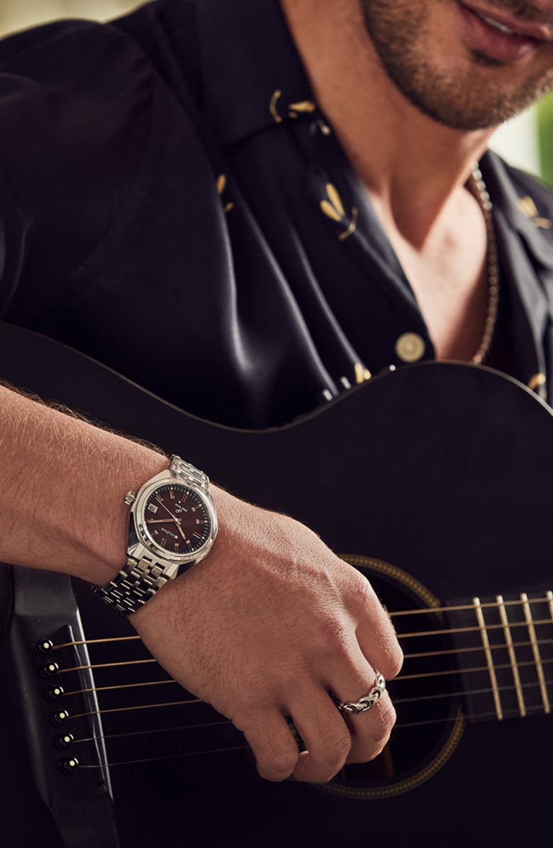 BULOVA Jet Star 1973 Bracelet Watch, 40mm, Alternate, color, Silver-Tone