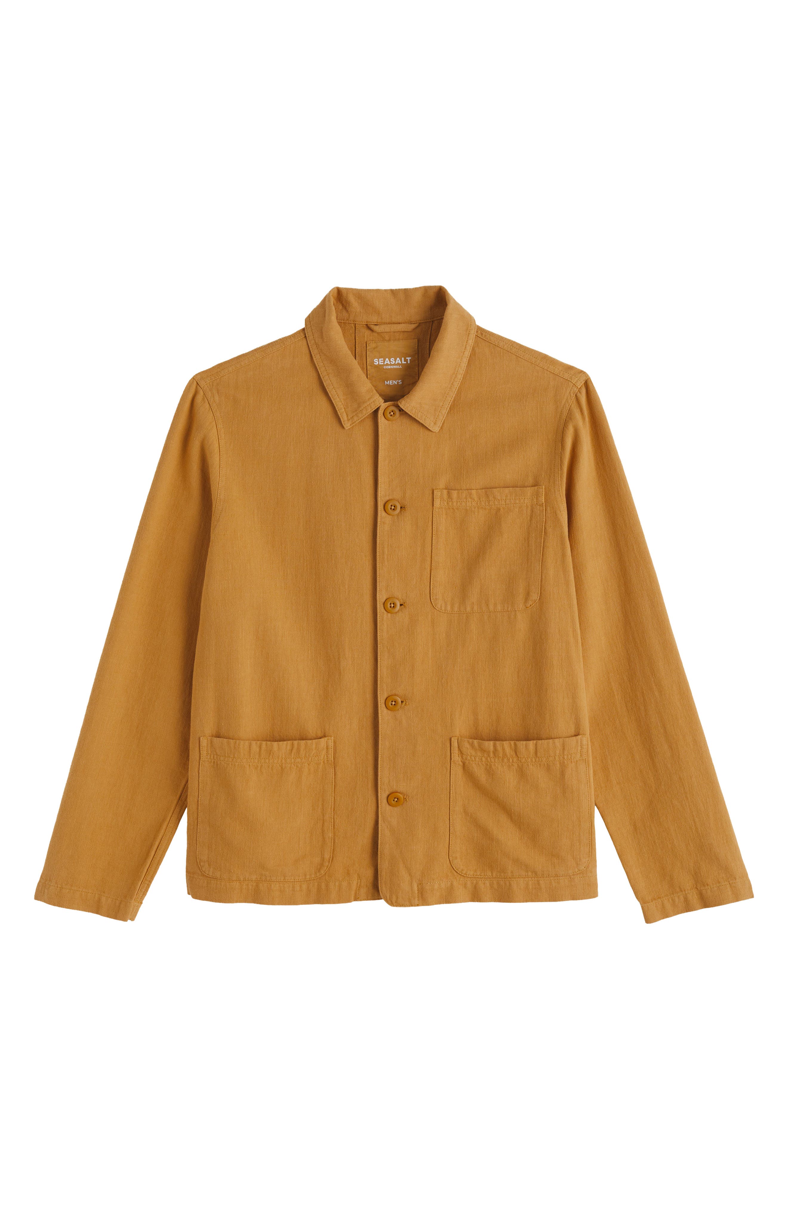Seasalt Cornwall Well Wright Organic Cotton & Linen Shirt Jacket — фото 2