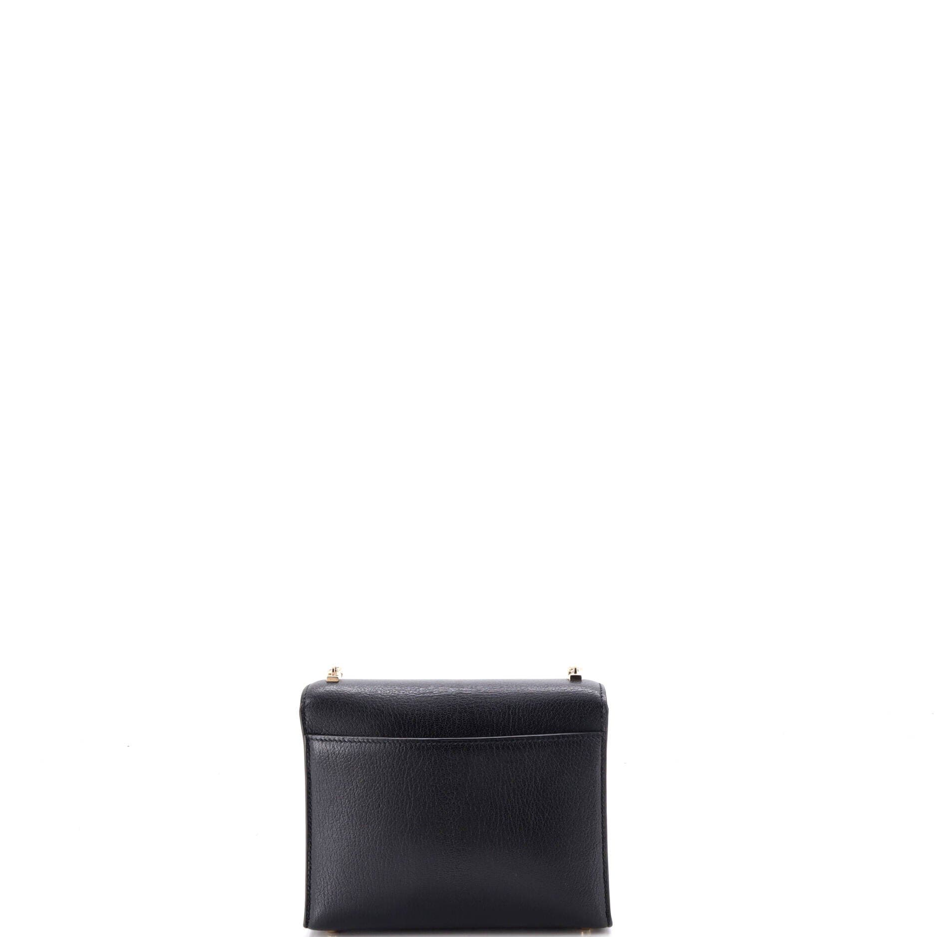 Verrou Chaine Bag Chevre Mysore Mini, Alternate, color, Black