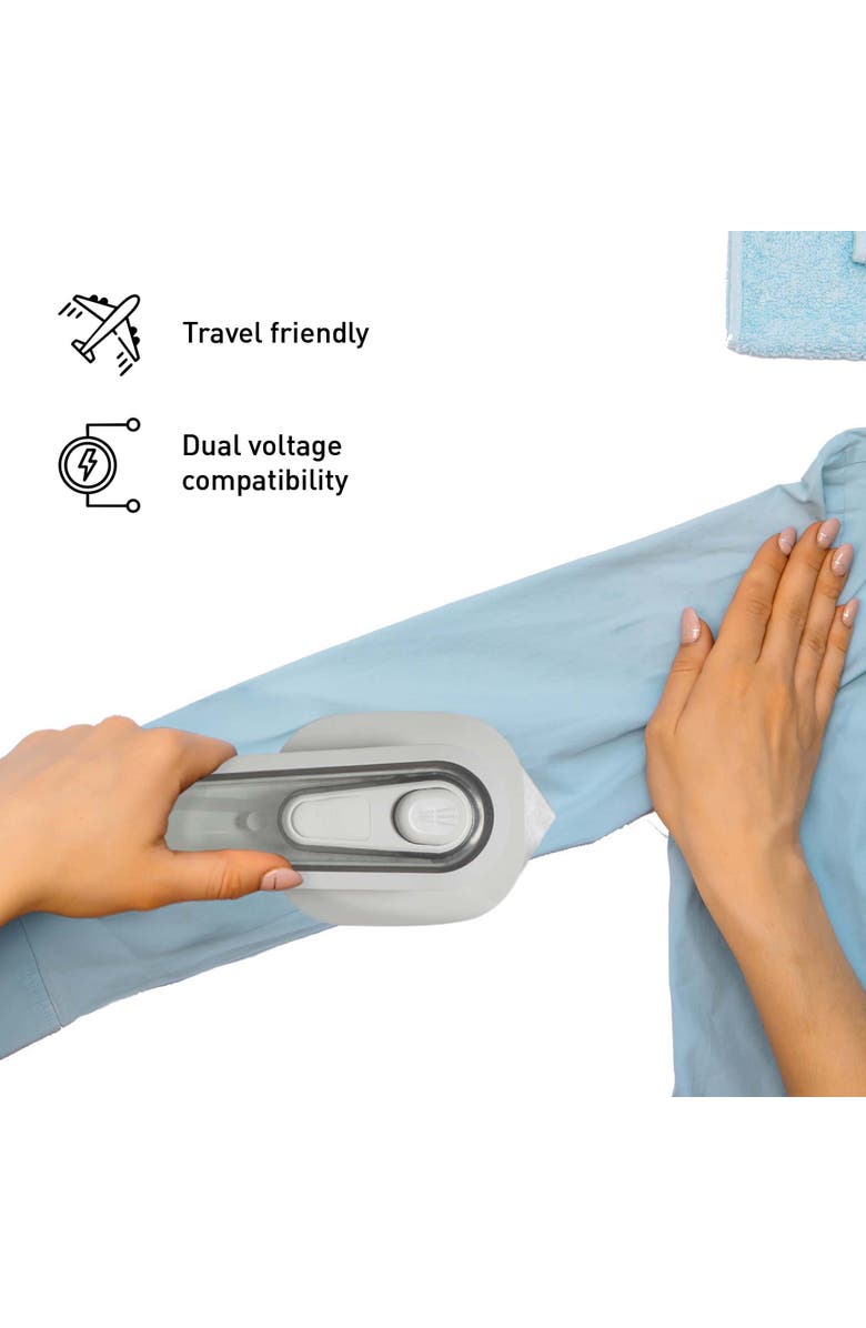 PURSONIC Ultimate Laundry Care Bundle Travel Steamer, Mini Iron, Fabric Shaver & More!, Alternate, color, White