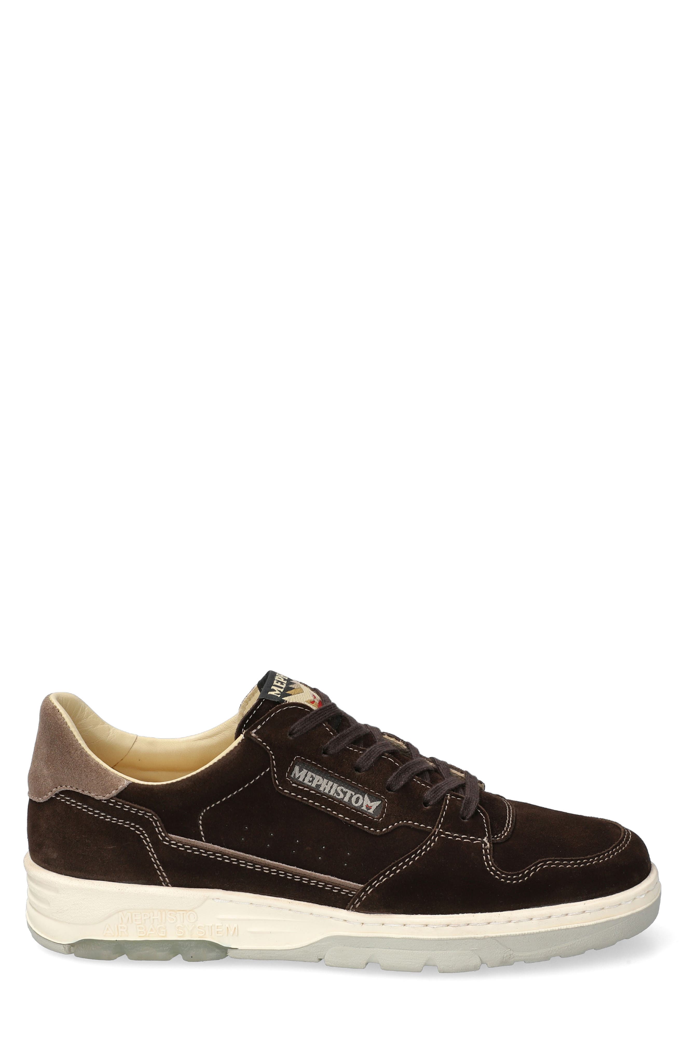 Marius Suede Sneaker, Alternate, color, DARK BROWN