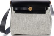Pre-Owned Hermes Herbag Zip Toile and Leather 20