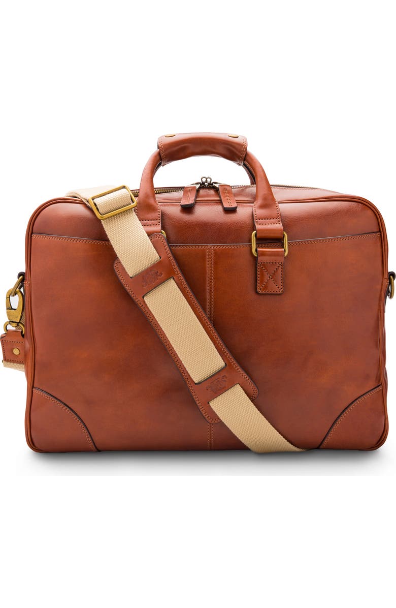 Bosca Leather Double Gusset Briefcase, Main, color,