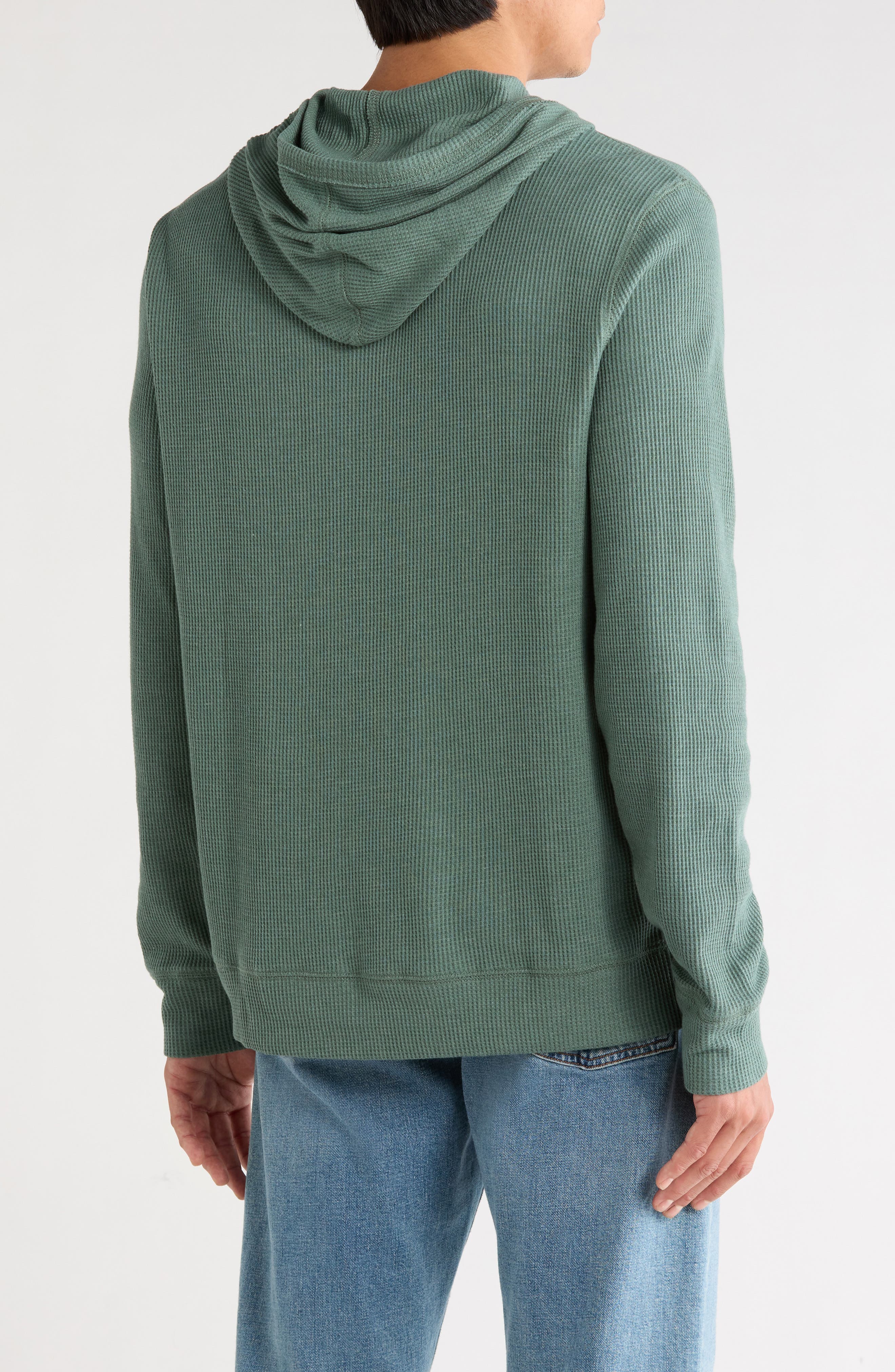 Lucky Brand Waffle Knit Jersey Hoodie (Men) | Nordstromrack