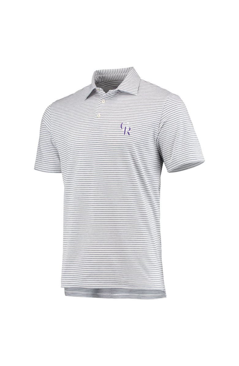 vineyard vines Men's Vineyard Vines Gray Colorado Rockies Heathered Winstead Sankaty Polo, Alternate, color, Gray