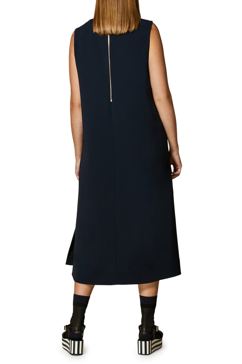 Damina Sleeveless Midi Dress, Alternate, color, DARK NAVY