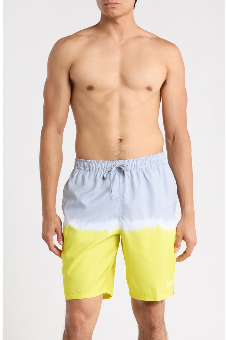9-Inch Breaker Ocean Merge Swim Shorts, Main, color, SONIC YELLOW
