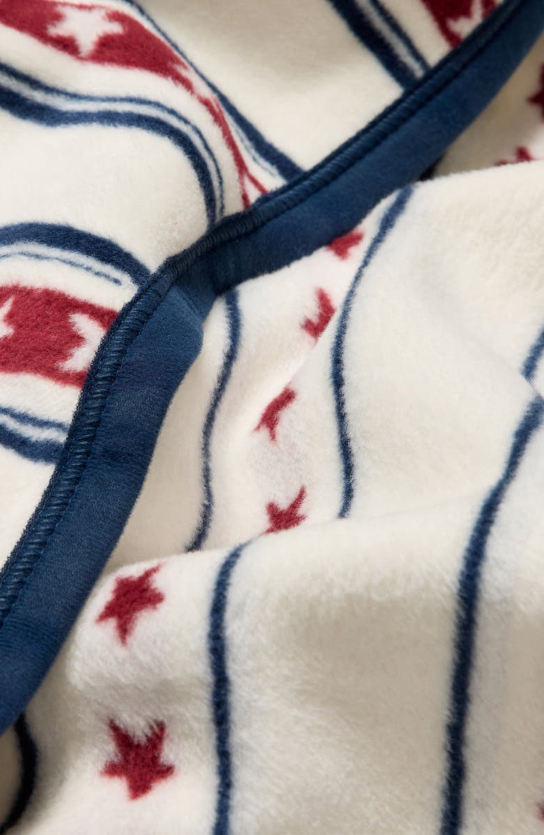 ChappyWrap Stars & Stripes Throw Blanket, Alternate, color, Cream