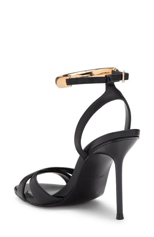 Steve Madden Dianna Sandal In Black Leather