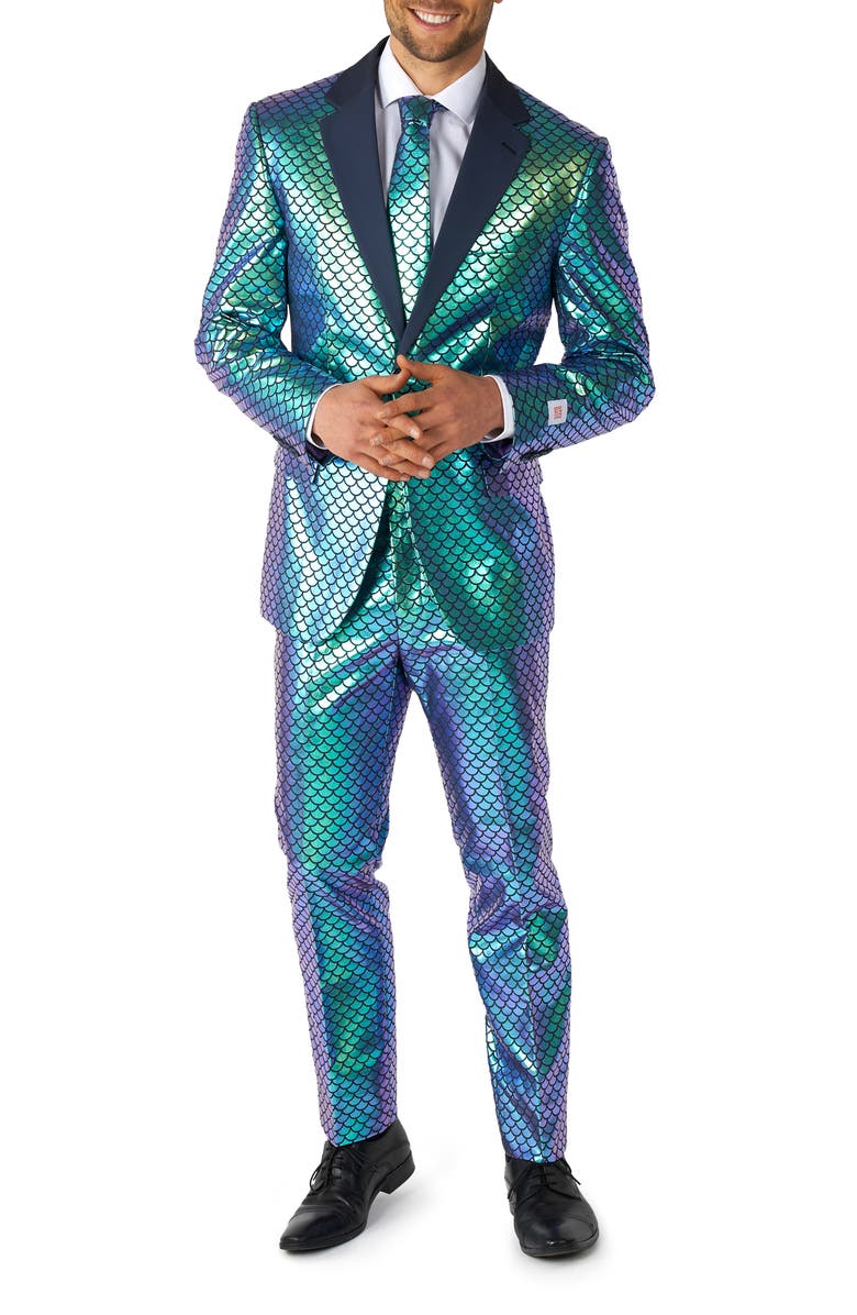 OppoSuits Fancy Fish Two Button Notch Lapel Suit, Main, color, Blue