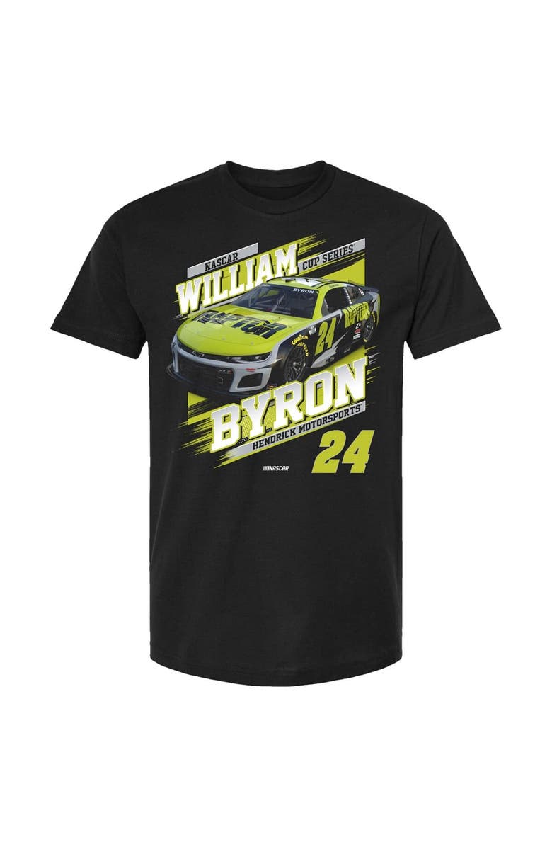 HENDRICK MOTORSPORTS TEAM COLLECTION Men's Hendrick Motorsports Team Collection Black William Byron Raptor Car T-Shirt, Alternate, color, Black