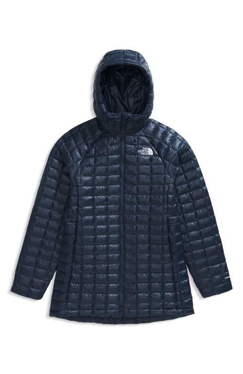 The North Face Thermoball Quilted Hooded Parka In Blue