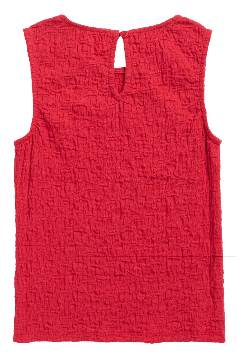 Kids' Crinkle Tank, Alternate, color, RED