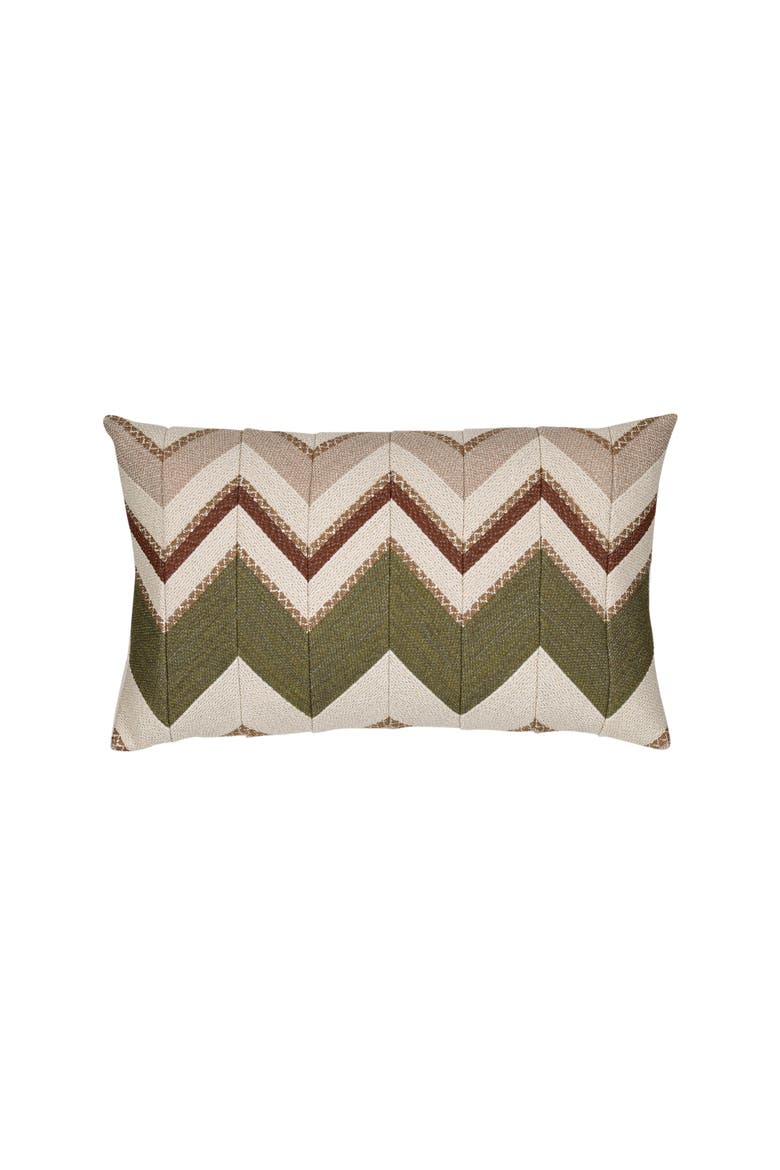 Mission Textured Chevron Indoor & Outdoor Woven Accent Pillow & Insert, Main, color, Multi