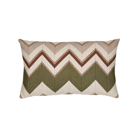 Mission Textured Chevron Indoor & Outdoor Woven Accent Pillow & Insert