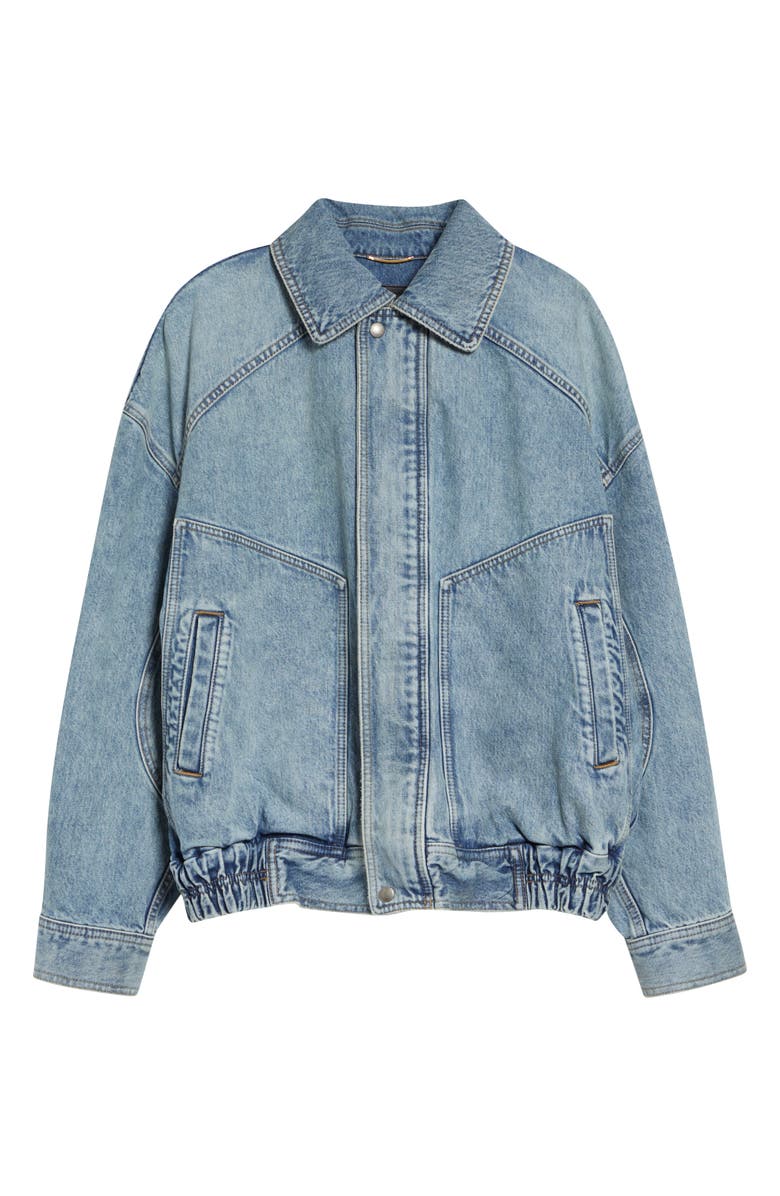 Saint Laurent Oversize Denim Jacket, Main, color, 