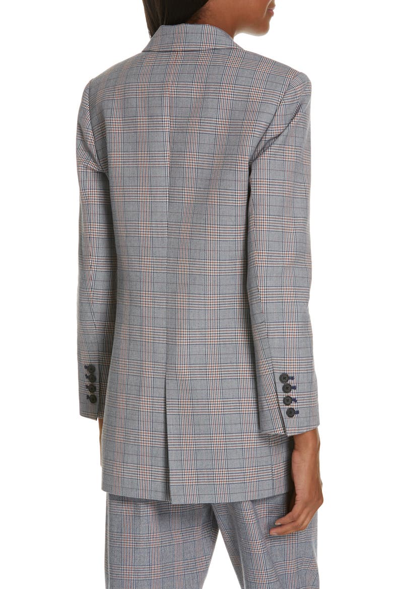 Jeanne Check Blazer, Alternate, color, BLUE MULTI