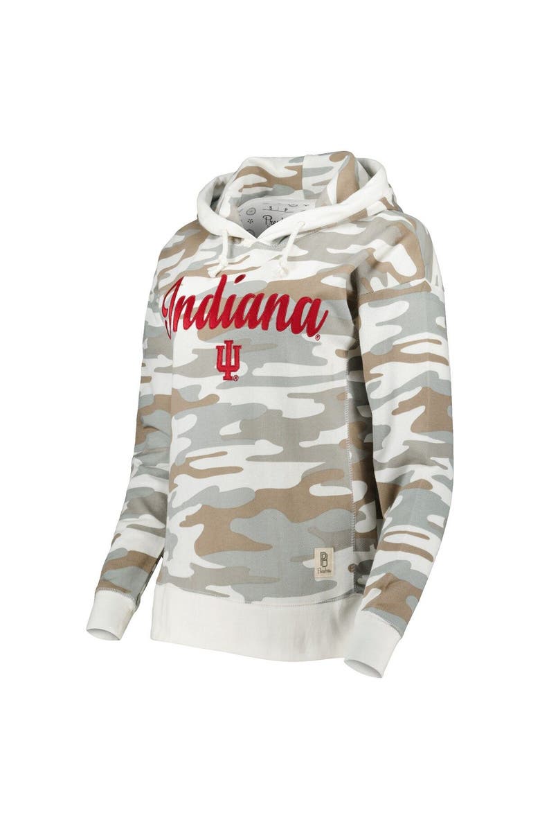 PRESSBOX Women's Pressbox Camo Indiana Hoosiers San Pablo Pullover Hoodie, Alternate, color, 