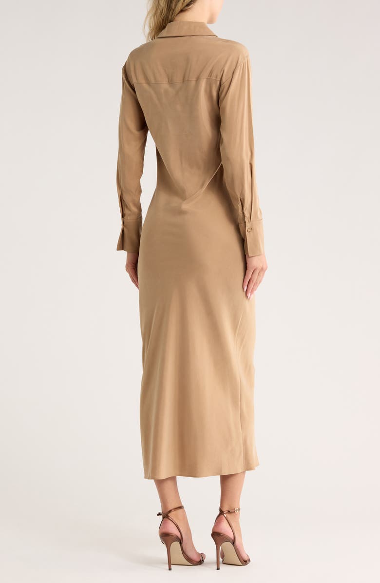 Veronica Beard Liberty Long Sleeve Maxi Dress, Alternate, color, Russet