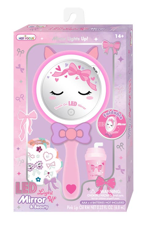 Foldable LED Light Up Mirror