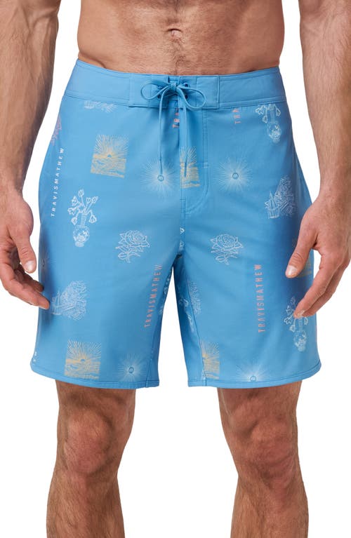 Travismathew Passport Board Shorts In Blue