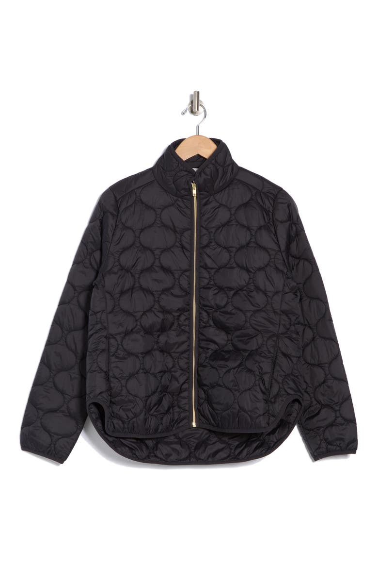 Onion Quilted Jacket, Alternate, color, BLACK