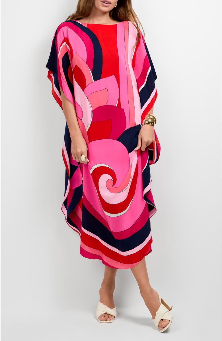 Trina Turk Jalani Maxi Caftan Dress, Alternate, color, Multi