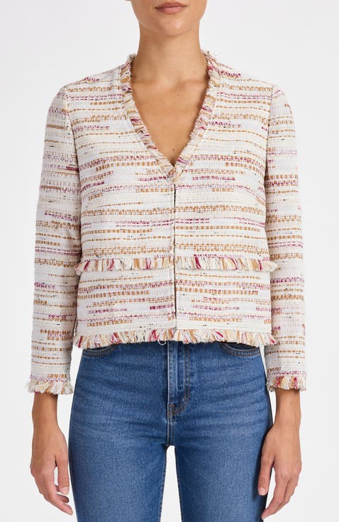 Reggie Cropped Jacket in Modern Tweed