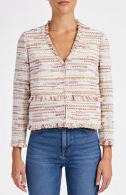 Santorelli Reggie Cropped Jacket in Modern Tweed