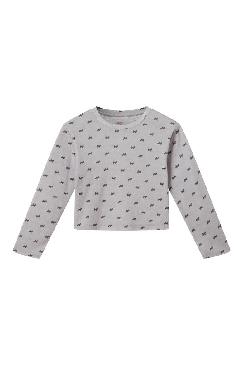Kids' Scottie Dog Print Pajamas, Alternate, color, GREY SCOTTIE
