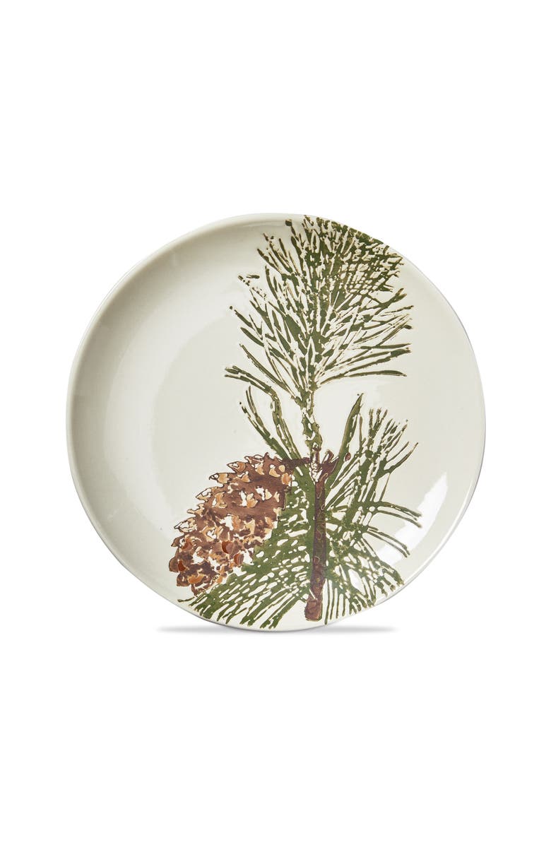 tag Wilde Pine Bough Appetizer Plate Multicolor Ceramic Set, Main, color, Multicolored